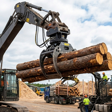 Electro-Hydraulic Log Grabs