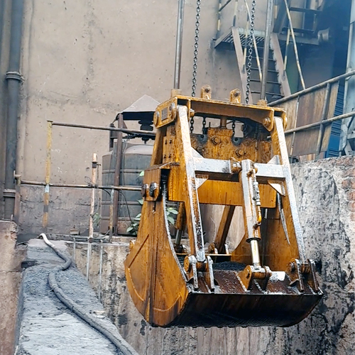 Two-Rope Mechanical Grab Bucket (Holding & Closing)