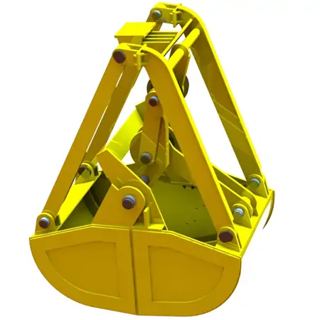 heavy duty single touch down grab bucket