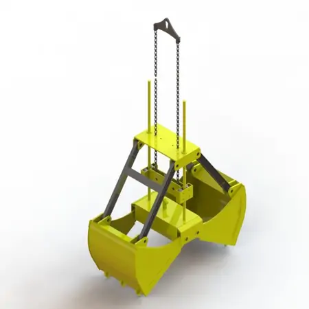 single type touch down grab bucket