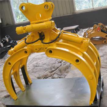 log grapple for electric loader machine