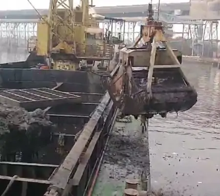 two rope mechanical grabs bucket for ship and port