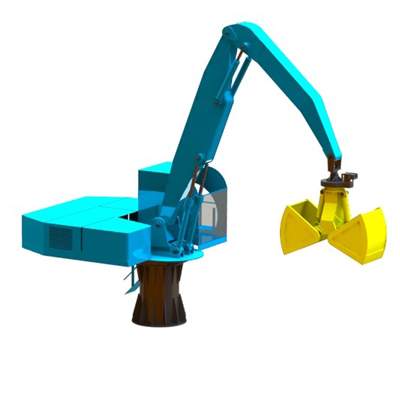 Hydraulic clamshell bucket for excavator