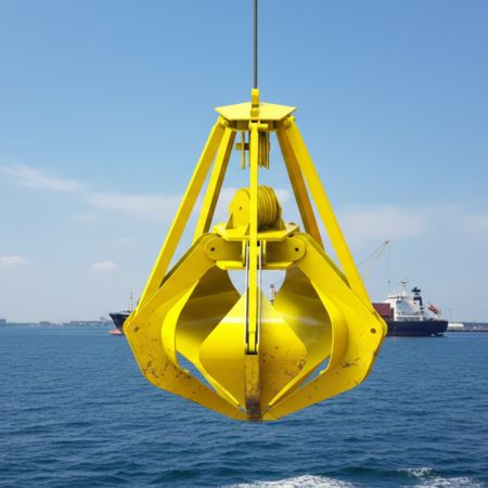 Solas Marine Services Pvt. Ltd. Delivered the 4CBM two-rope clamshell grab bucket