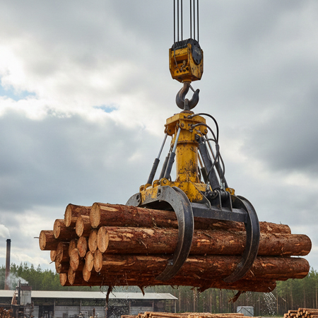 electro hydraulic log grabs