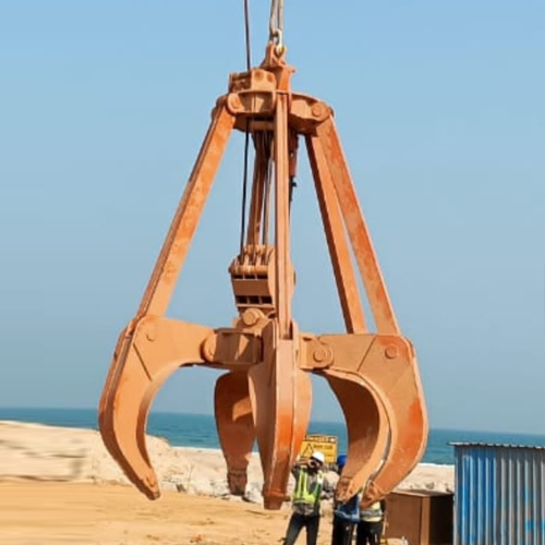 mechanical orange peel grab bucket
